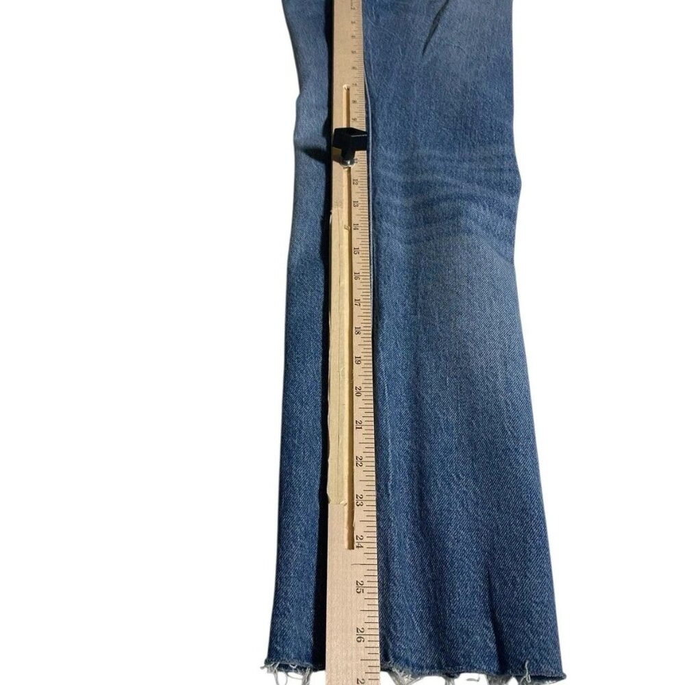 Lucky Brand ZOE High Rise Straight Jeans 2 26 Medium Blue Raw Hem 26 X 26.5 NWT - Picture 5 of 14